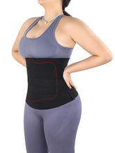 Load image into Gallery viewer, Women Black Abdomen Board Post Surgery Tummy Compression
