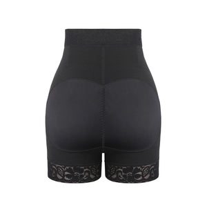 Front Zipper Butt Lifter Shorts High Waist Curve-Creating