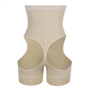 Flawlessly High Waist Open Butt Shapewear Shorts Stretch